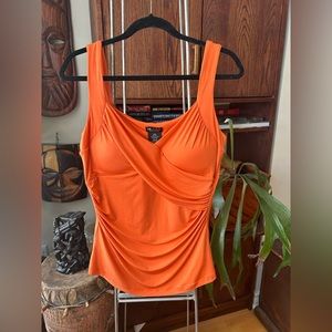 Slimline orange tank top